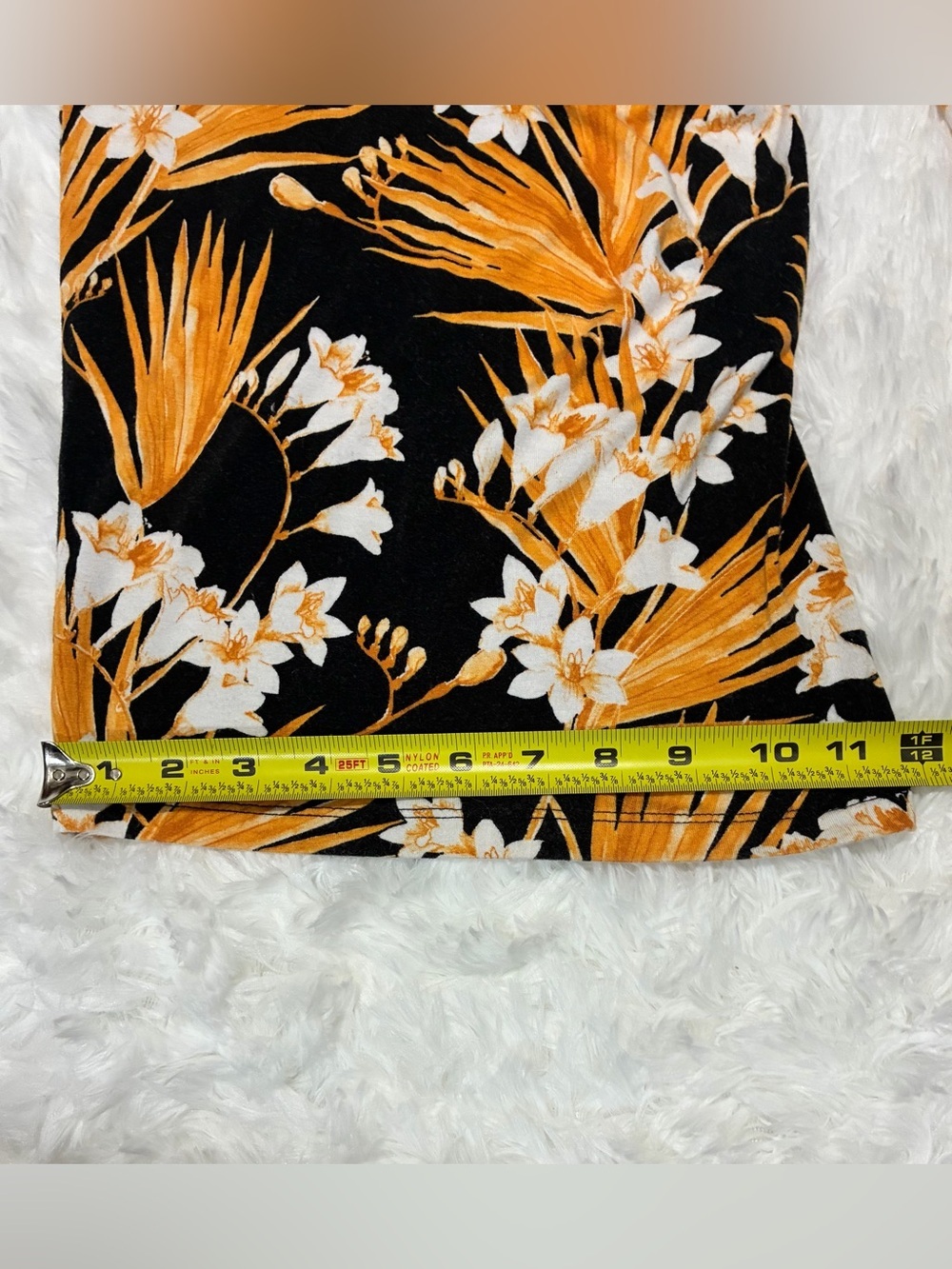 Jessica London Tropical Wide Leg Palazzo Pants / Black Yellow Floral / Boho Chic - Picture 9 of 9
